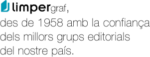 Limpergraf, des de 1958 amb la confiana dels millors grups editorials del nostre pais.